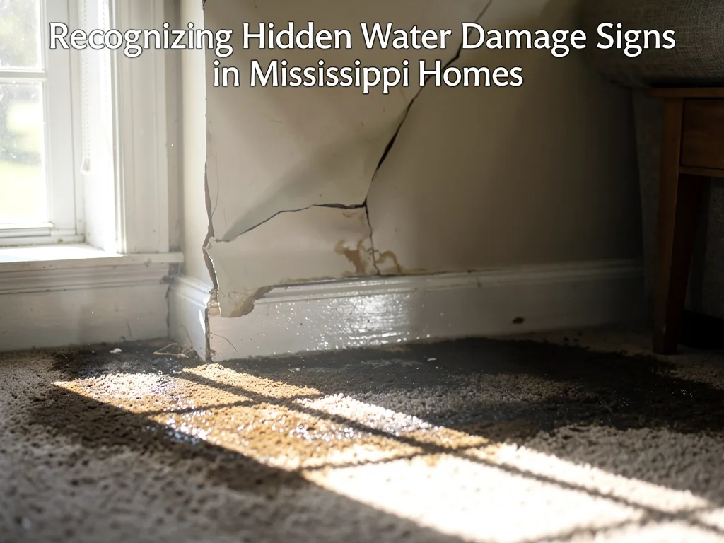 Recognizing Hidden Water Damage Signs in Mississippi Homes